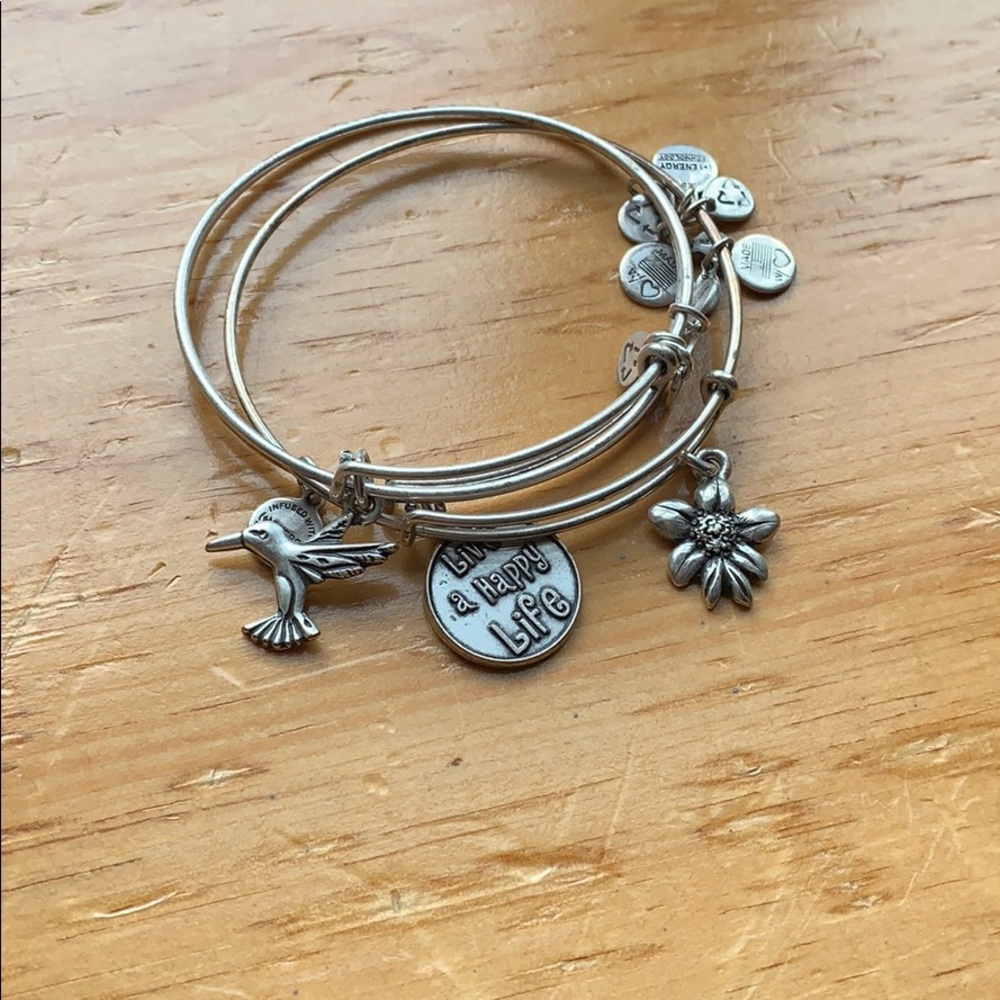 Set of 3 Alex and Ani bracelets